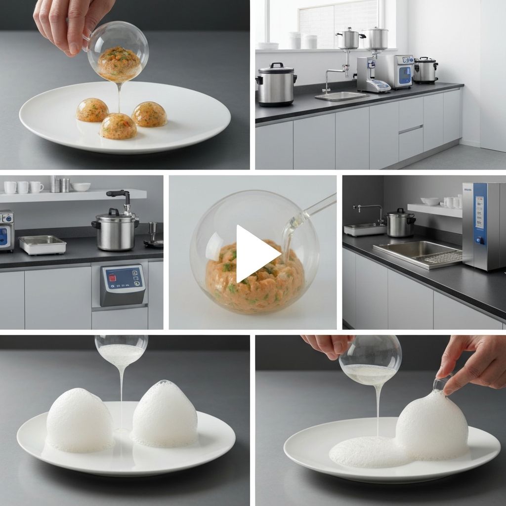 Molecular gastronomy techniques and food science