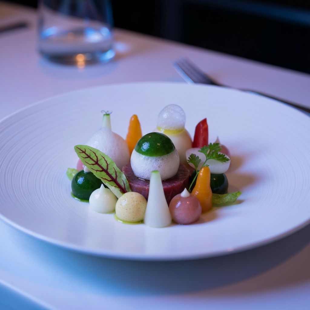 Modern culinary textures and presentations